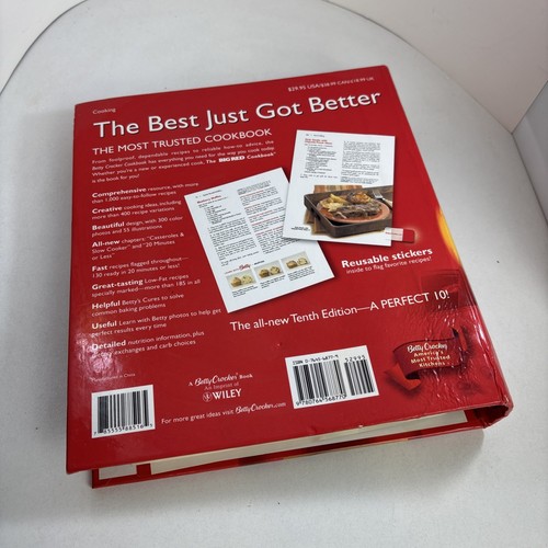 Betty Crocker Cookbook New Edition 2005 Hardback 5 Ring Binder 10th Edition - Picture 6 of 6