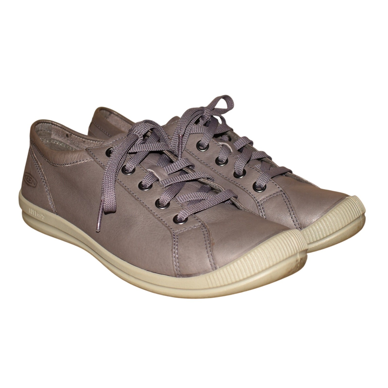 Scarpe basse comode sneaker stringate KEEN $90 Lorelai viola in pelle taglia 7