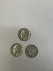 Three 1959 Silver Roosevelt Dimes X (3)