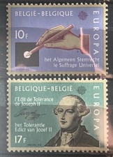 BELGIUM - 1982 EUROPA NHM SET SG 2692 - 2693 cv £8