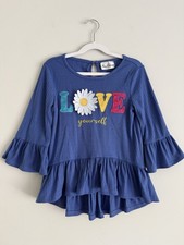 RARE EDITIONS Kids Youth Girl's Size S 6-7 Love Yourself" Blouse Casual Top