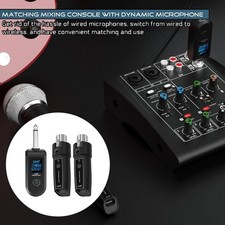 1SetWireless Microphone Converter XLR Transmitter Receiver UK Adapter I89C