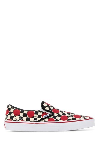 VALENTINO GARAVANI X Vans White/Red Canvas Sneakers New & Authentic