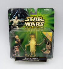 Hasbro- Star Wars  Power Of The Jedi  AMANAMAN w  Salacious Crumb  2001