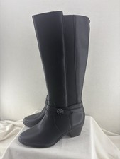 Clark’s Emily 2 Dream Black Leather Tall Boots Size 8.5M