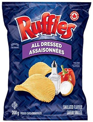 lay's all dressed chips Lay's Ruffles All Dressed Chips - 200g/7.1 oz., {Imported from Canada}