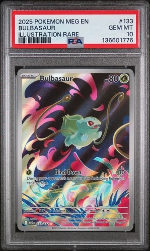 Pokemon TCG: Mega Evolutions Base Set - Bulbasaur #133/132 PSA 10