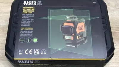 Klein Tools Rechargeable Self Leveling Green Planar Laser Level 93PLL - NEW!