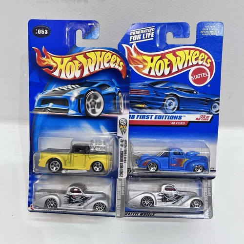 Hot wheels 1940s Ford hot rod Antique Truck Vintage New Sealed Lot of 4