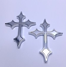 Religious Christian Holy Cross 3d Abs Car Emblem Set 2 Sticker Decal Logo Religious Christian Holy Cross 3d Abs Car Emblem Set 2 Sticker Decal Logo