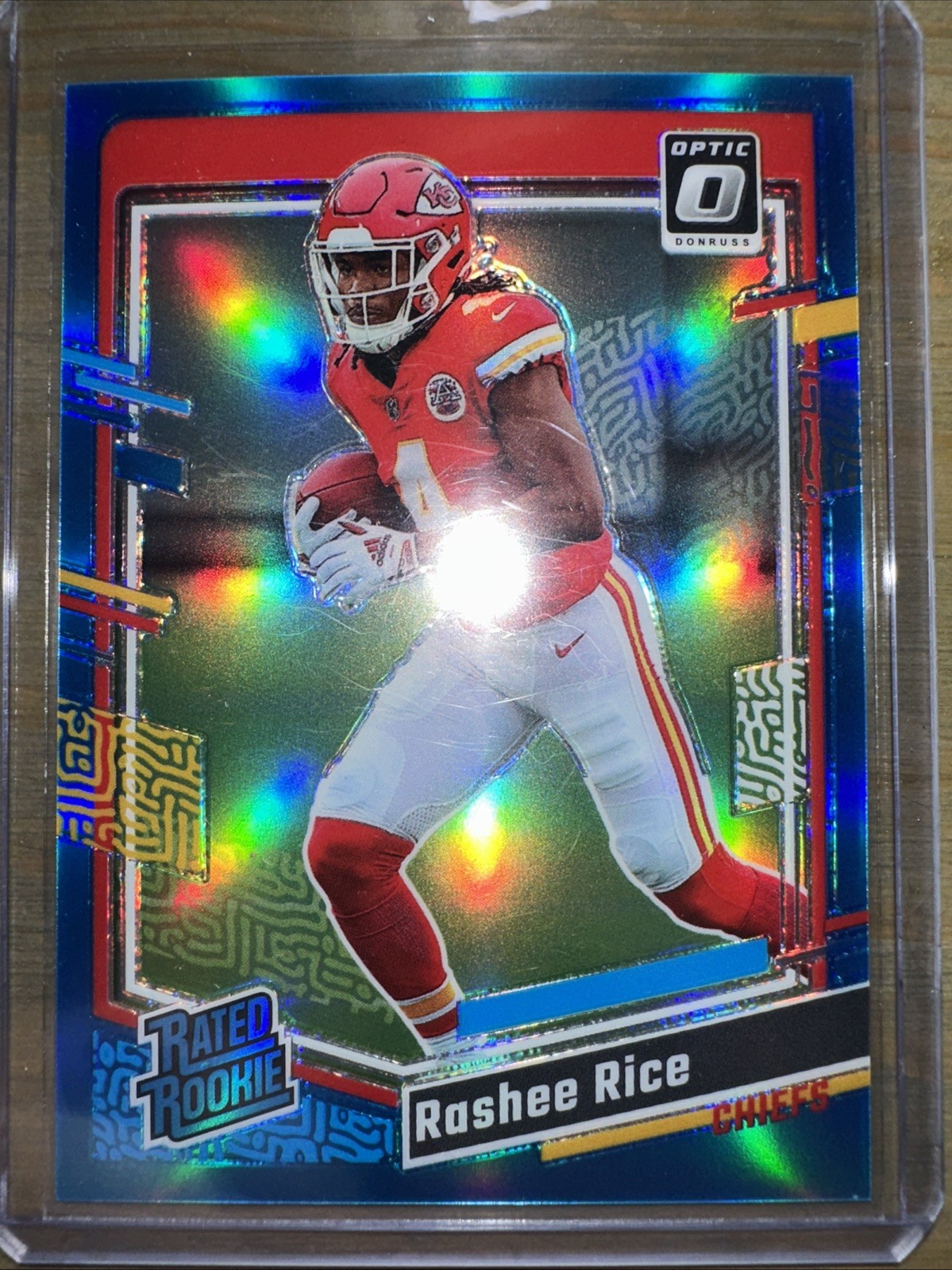 2023 Panini Donruss Optic - Rated Rookie Rashee Rice #257 Aqua Prizm /299 (RC)