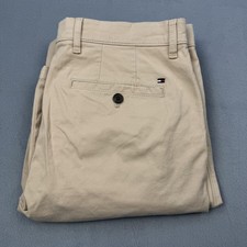 Tommy Hilfiger Pants Mens 31x32 Beige TH Flex Straight Fit Stretch Casual Chino