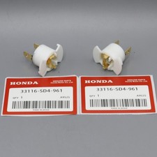 OEM 2x H1 Halogen Headlight Bulb Socket Holder For Honda Prelude 1997 - 2001