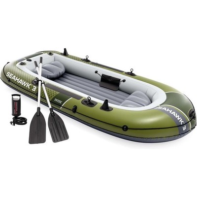 INTEX Seahawk 3 Inflatable Boat Set With Paddle And Pump 66333NP