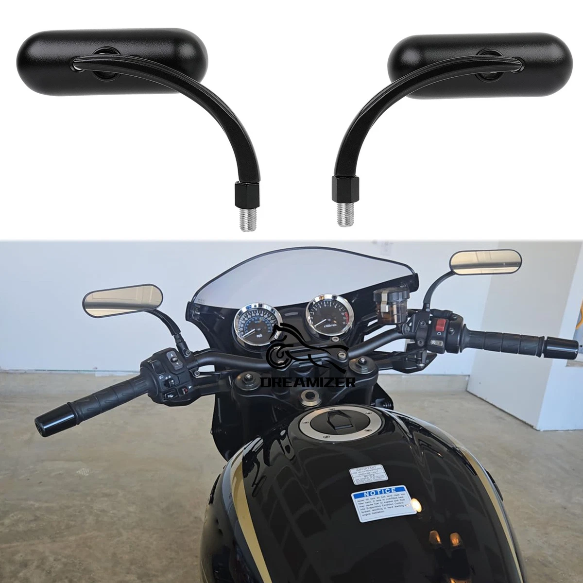 Motorcycle & Scooter Mirror Assemblies for Kawasaki Z900RS for