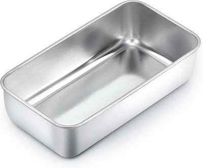 Bread Loaf Pan Meatloaf Pan Stainless Steel for Baking Bread Cake Toast