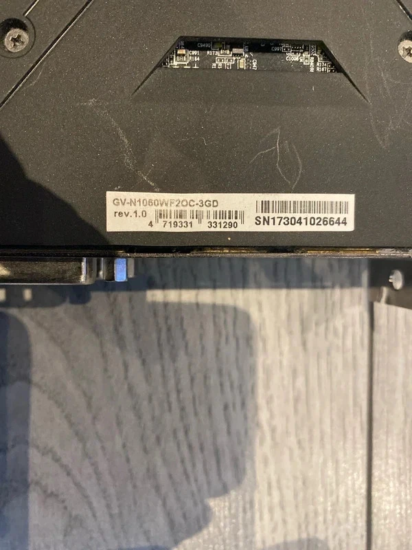 GIGABYTE NVIDIA GeForce GTX 1060 3GB GDDR5 Graphics Card (GVN1060WF2OC3GD) - Image 2 of 4