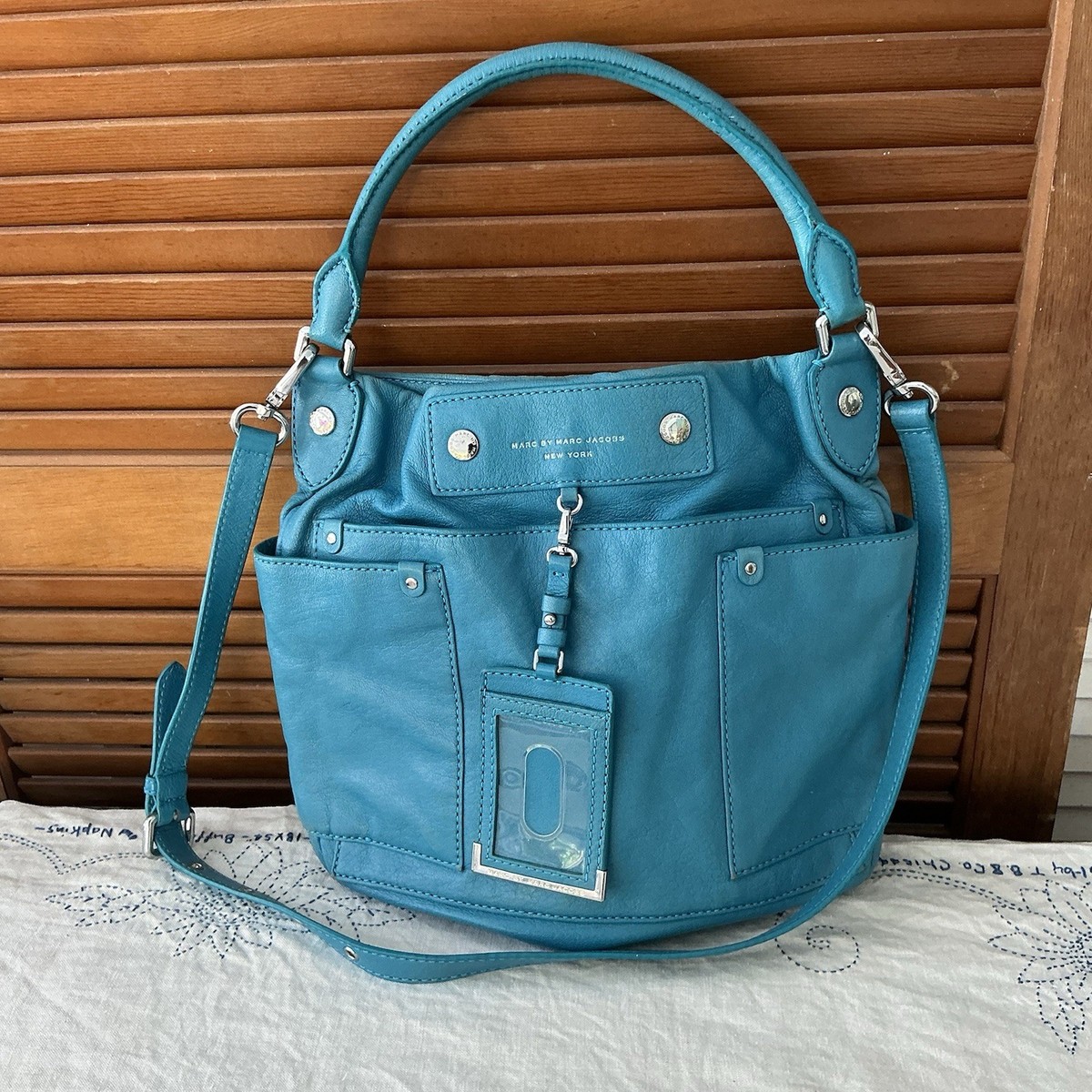 Marc By Marc Jacobs turquoise Pebbled Leather Shoulder Bag | eBay