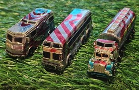 Micro Machines - American Flag RV, Bus and Semi Truck - Classy Chromers #3 1992
