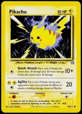 Pikachu 70/111 Common Neo Genesis Pokemon Unlimited Lightly Played on eBay