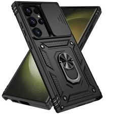 Military Grade Armor Case with Rotating Stand for Samsung Galaxy S25 S24 S23