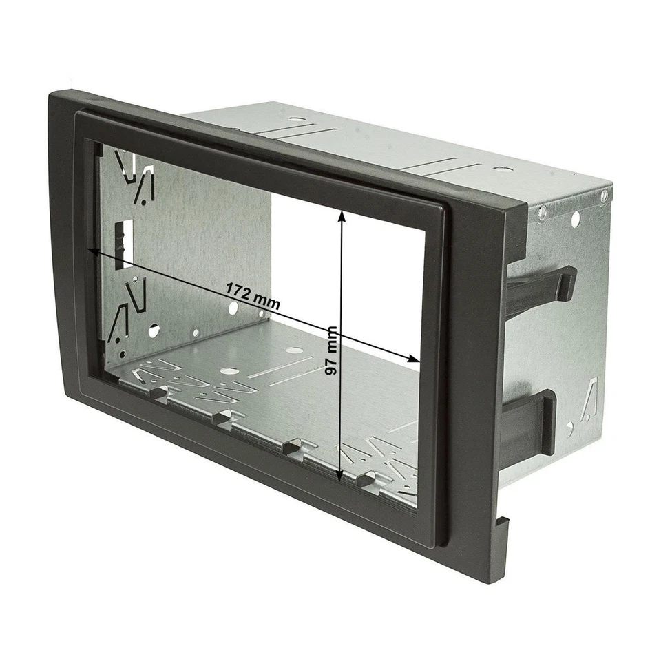 Kit mascherina radio doppio DIN 2DIN adatta per Audi A4 B6 8E B7 Seat Exeo 3R... - Immagine 2 di 4