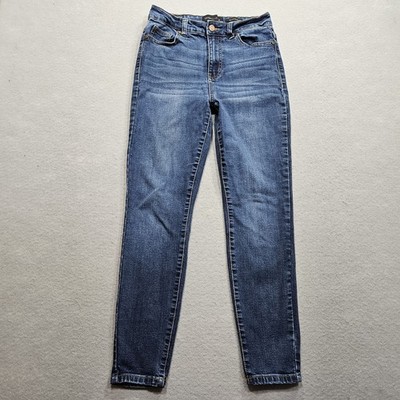 Kendall + Kylie Kontour High Rise Skinny Jeans Women 7/28 Blue High Rise Stretch