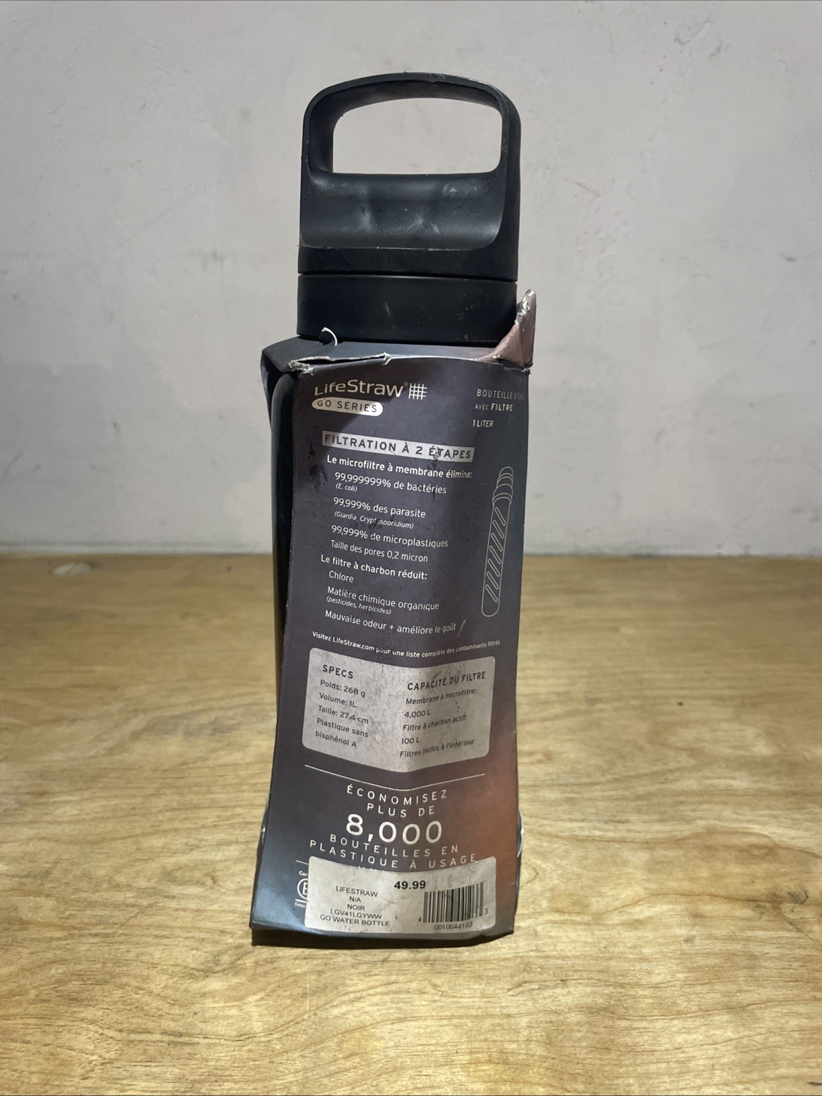 Lifestraw Go Series Stainless Steel Water Purification Bottl