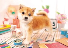 108-piece jigsaw puzzle Let's play dog 18.2x25.7cm