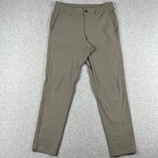Lululemon ABC Slim Fit Commission Warpstreme Pants 31x29 Beige Stretch M5AF1S