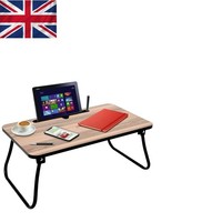Space-Saving Portable Laptop Table with Card Slot - Work in Comfort Anywhere