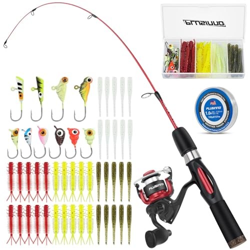 Ultralight 25&rdquo; Ice Fishing Rod and Reel Combo for Walleye and Panfish