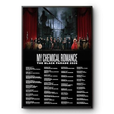 HOT My Chemical Romance the Black Parade 2026 Reunion Tour Poster