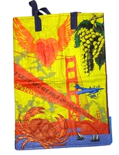 TRADER JOE'S Re-usable Shopping Bag NWT Northern California theme.