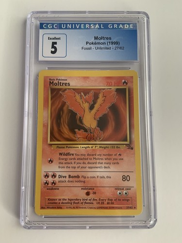 Moltres (Unlimited) graded CGC 5 for sale on eBay