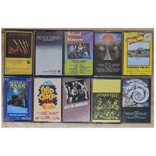 Vintage Classic Rock Cassette Tape Lot 10pc Procol Harum Moody Blues Jethro Tull