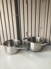 Baum + Schulz Solingen 2 x Saucepans - Used - Electric/Gas/Halogen - No Lids