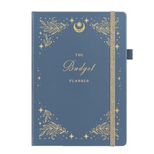 Budget Planner, Monthly Budget Notebook with Expense Tracker, n.Stardust Blue