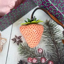 TORY BURCH STRAWBERRY BAG CHARM