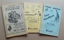 Vintage Elkhart County high school Indiana area team Basketball schedule books