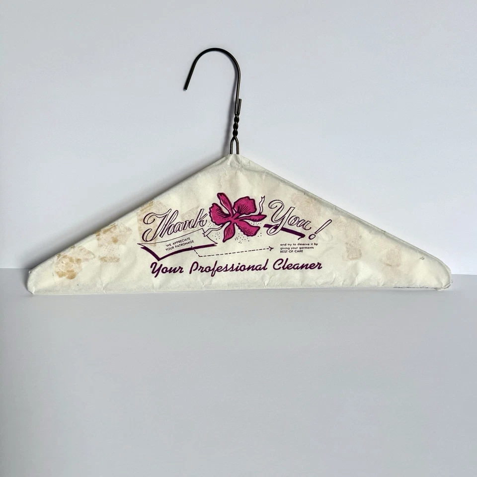 Vintage Dry Cleaner Hangar Paper advertising  - Image 4 of 4