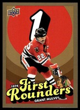 2025-26 UD Blackhawks Centennial First Rounders Gold Grant Mulvey #FR-1