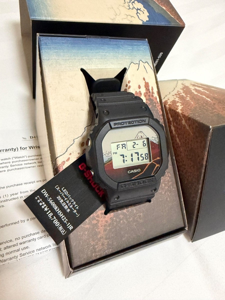 CASIO G-SHOCK DW-5600KHSH25-1JR Katsushika Hokusai Unisex Made in