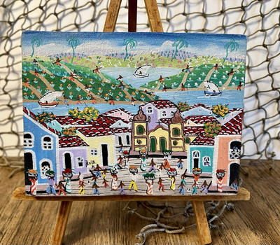 Miniature Island Art Oil Painting Island Culture