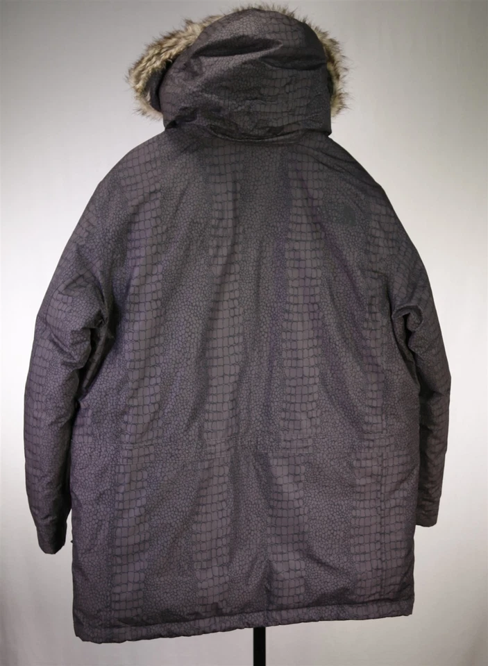 The North Face Mens Mcmurdo Croc Gator Print Down Parka Hooded Ski Jacket XL - Image 3 of 4