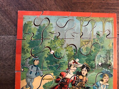 Puzzle Ancien En Bois – Imp. Tourangelle Suppligeon – Jeu Vintage – Occasion – Décoration Rétro