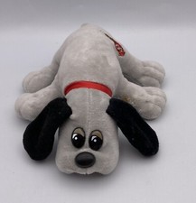 Vintage Pound Puppies Stuffed Animal Plush Tonka 1986 Puppy Dog Grey  Black 8  