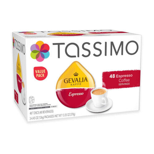 8 x Tassimo Gevalia Espresso T Discs Capsules Sale in Bulk - 8 drinks Photo Related