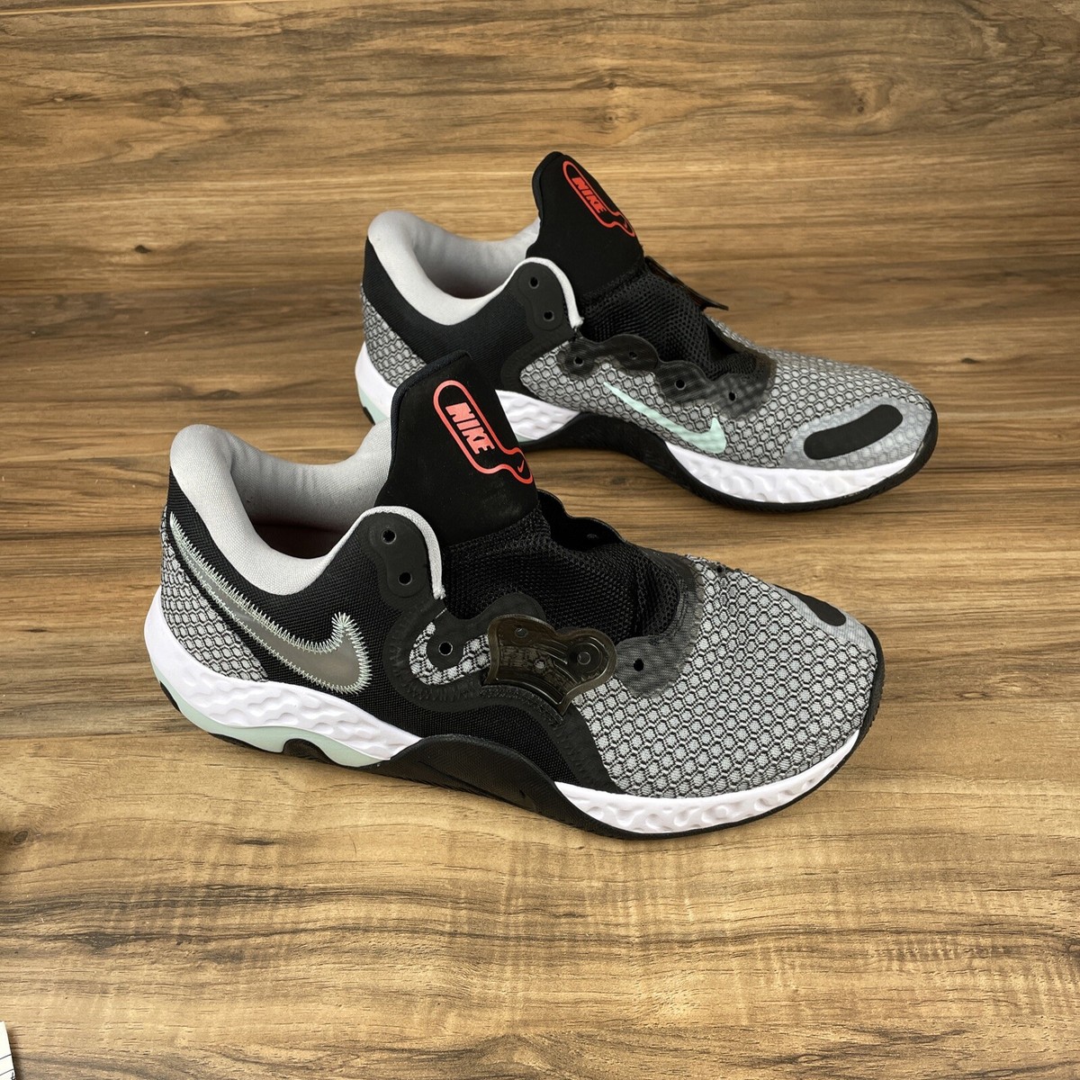 Nike Renew Elevate II Basketball Shoes Wolf Grey Black Silver Size