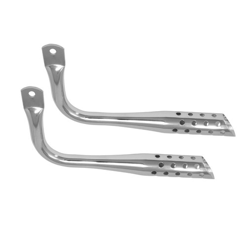 Muffler Oblique With Holes Chrome.beach cruiser chopper lowrider bike